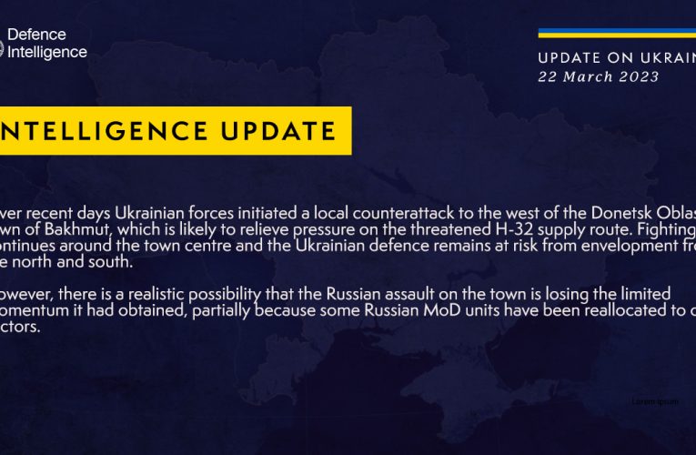ЗСУ контратакували армію РФ на заході Бахмута — Британська розвідка