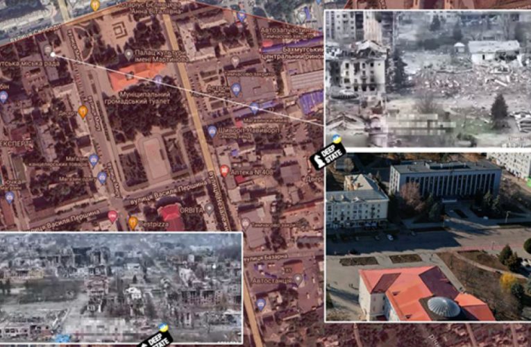 ЗСУ підтвердили, що «вагнерівці» встановили прапор РФ на руїнах міськради Бахмута