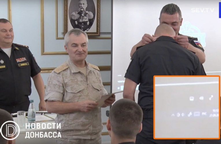 З’явилося нове відео з командувачем Чорноморського флоту РФ