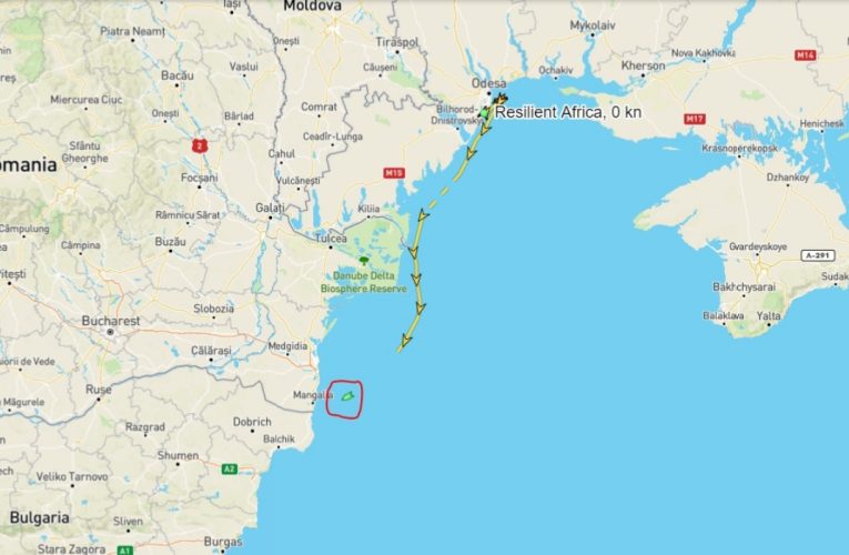 Судно Resilient Africa з українським зерном вже знаходиться у територіальному морі Румунії