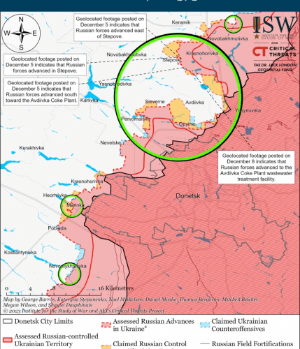 Окупанти захопили об’єкт інфраструктури в Авдіївці — ISW
