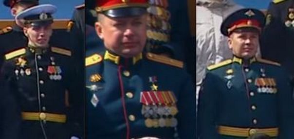 На трибуні з Путіним 9 травня сиділи російські військові: ЗМІ дізналися про «подвиги» декого з них