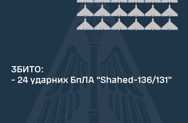 ППО збили всі 24 російські БПЛА — Олещук