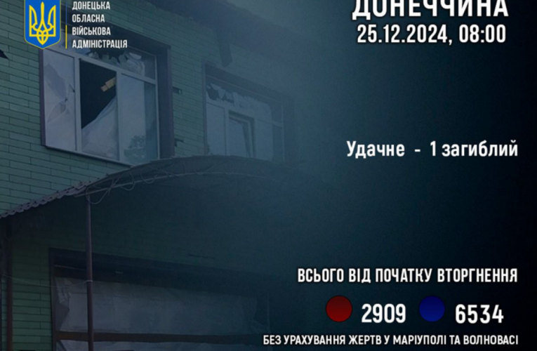 Російські війська вбили одну людину в селищі Удачне Донеччини